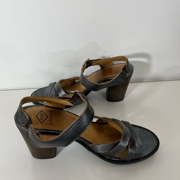 PALLADIUM Strappy Block Heel Sandals Metallic Look Womens Size 5.5 US Eur 36 - Picture 6 of 9